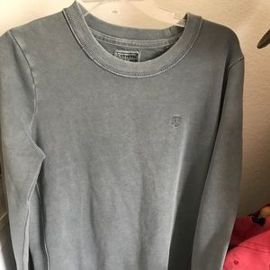 Vintage look faded blue-grey sweater CONVERSE